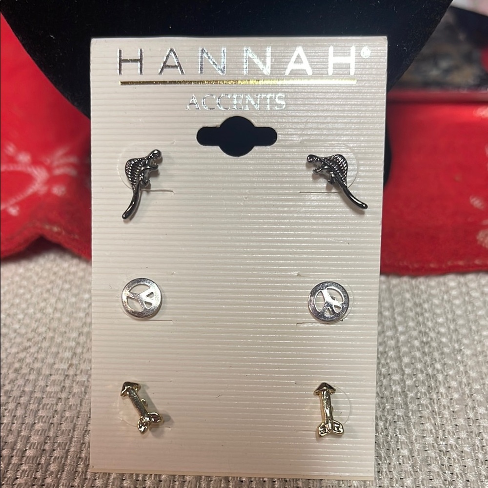 Hannah Silver Earring Set